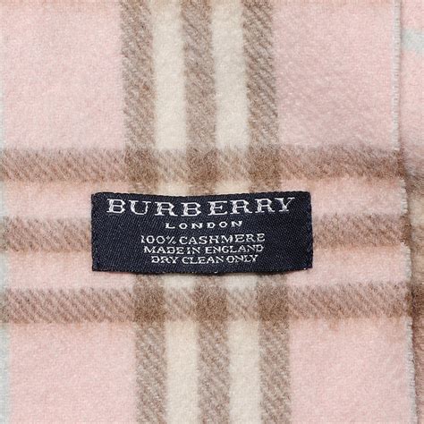 Burberry scarf label